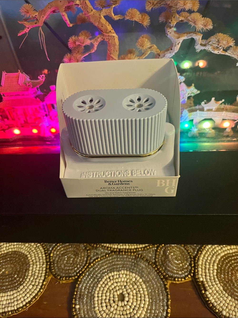 Better Homes And Gardens White Dual-Vent Aroma Plug-In with Gold Trim